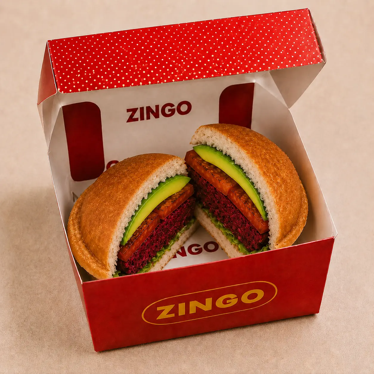 Closed Vegetarian Burger